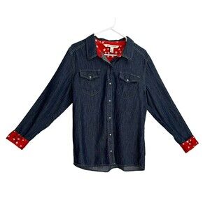 Jones New York Patriotic Denim Shirt